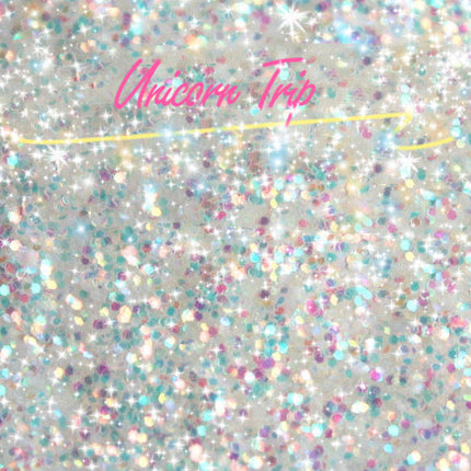Inked Doll Cosmetics - UNICORN TRIP Chunky (Rainbow) Iridescent Glamdoll Glitter
