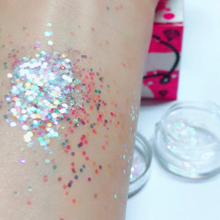 Inked Doll Cosmetics - UNICORN TRIP Chunky (Rainbow) Iridescent Glamdoll Glitter