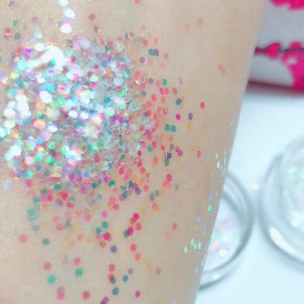 Inked Doll Cosmetics - UNICORN TRIP Chunky (Rainbow) Iridescent Glamdoll Glitter