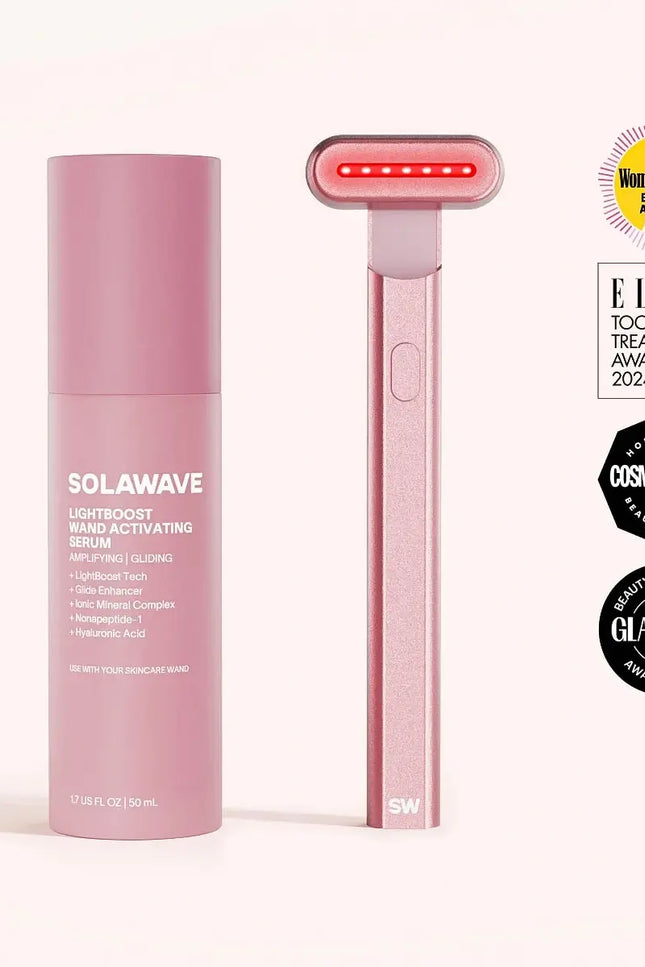 Solawave - 4-in-1 Red Light Therapy Wand & Activating Serum Kit