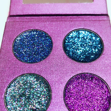 Inked Doll Cosmetics - URSULA'S NITEMARE METALLIC Pressed Glitter Quad