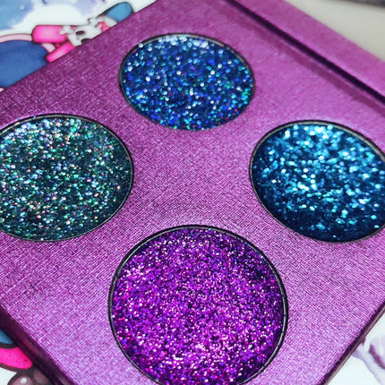 Inked Doll Cosmetics - URSULA'S NITEMARE METALLIC Pressed Glitter Quad