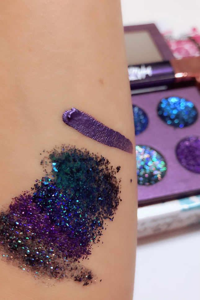 Inked Doll Cosmetics - URSULA'S NITEMARE METALLIC Pressed Glitter Quad