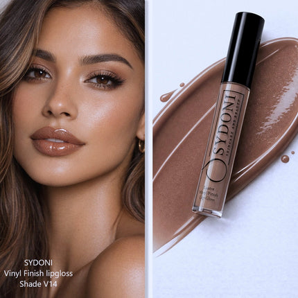 Sydoni - SHADE V14 VINYL FINISH LIPGLOSS - Light Chocolate Brown