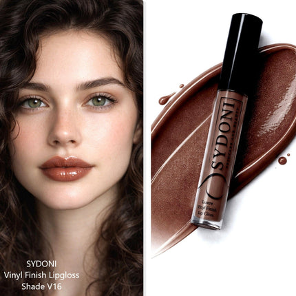 Sydoni - SHADE V16 VINYL FINISH LIPGLOSS - Deep Rich Chocolate Brown