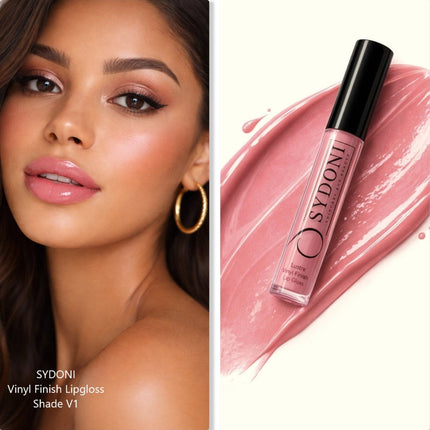 Sydoni - SHADE V1-LUSTRE VINYL FINISH LIPGLOSS - Light Natural Pink