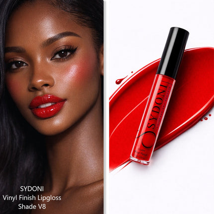 Sydoni - SHADE V8 LUSTRE VINYL FINISH LIPGLOSS - Vibrant True Red with Warm Undertone