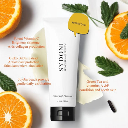 Sydoni - VITAMIN C CLEANSER with GREEN TEA and VITAMINS A, E 4 fl. oz.