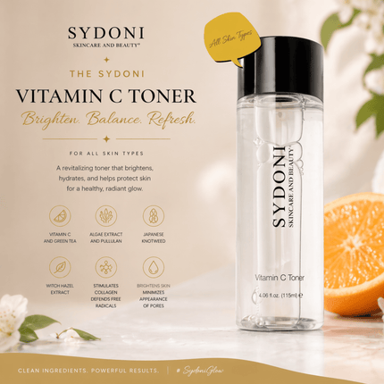 Sydoni - VITAMIN C TONER with JAPANESE KNOTWEED and GREEN TEA EXTRACT 4.06 fl. oz.