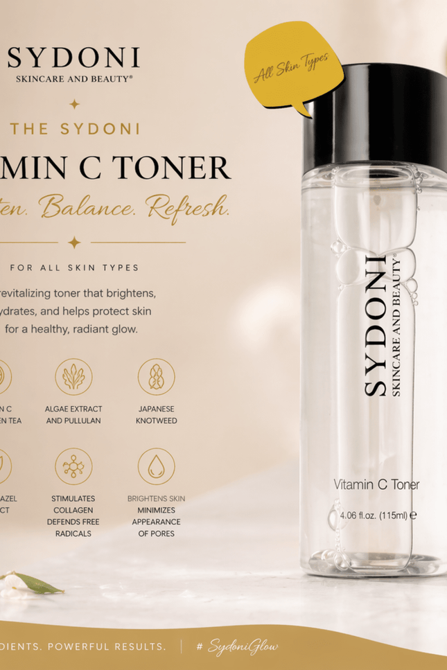 Sydoni - VITAMIN C TONER with JAPANESE KNOTWEED and GREEN TEA EXTRACT 4.06 fl. oz.