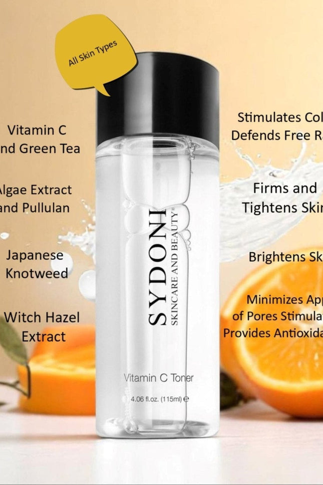 Sydoni - VITAMIN C TONER with JAPANESE KNOTWEED and GREEN TEA EXTRACT 4.06 fl. oz.