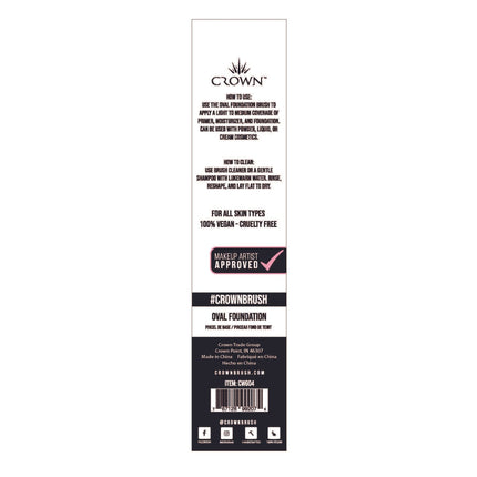 Crown Brush - CWG04- OVAL FOUNDATION