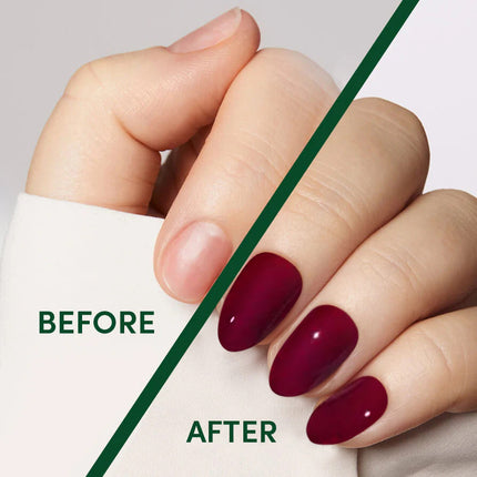 Nail Pop Studio - Grape Red Oval Nails - Press On Nails | Long Lasting & Reusable