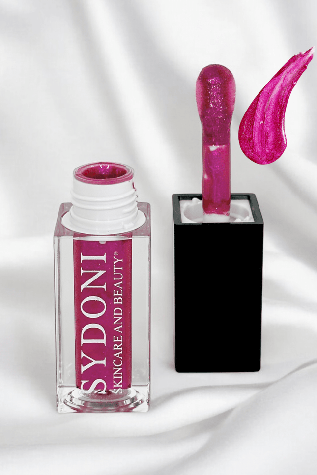 Sydoni - WISTERIA LIP OIL-VIOLET SHIMMER with JOJOBA AND SUNFLOWER OILS Net.Wt 0.16oz 4.8ml