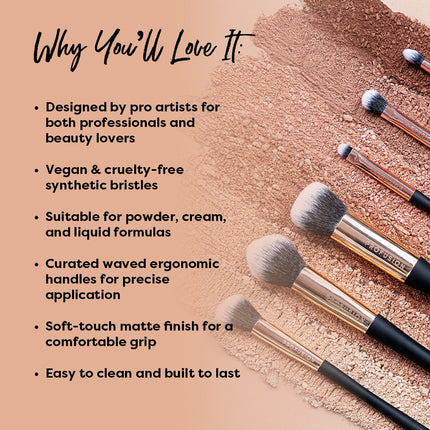 Profusion Cosmetics - Artistry Eye Essentials | 3-pc Artistry Eye Brush Set