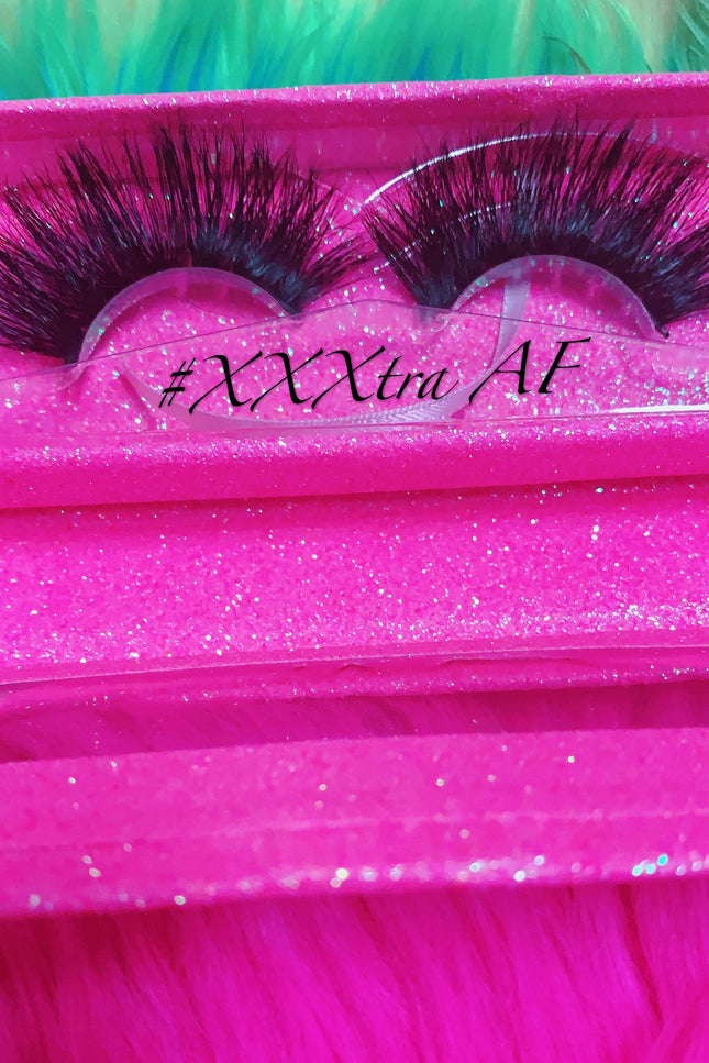 Inked Doll Cosmetics - #XXXTRA AF 5D DreamDoll-LUXE Lash *PINK GLITTER* Glam Magnet Case