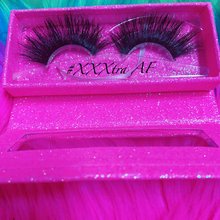 Inked Doll Cosmetics - #XXXTRA AF 5D DreamDoll-LUXE Lash *PINK GLITTER* Glam Magnet Case