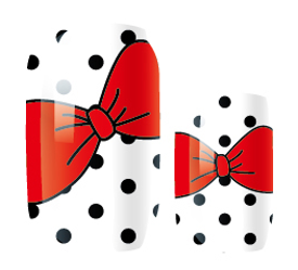 Candied Nails - Nail Sticker - Polka Dot Bows