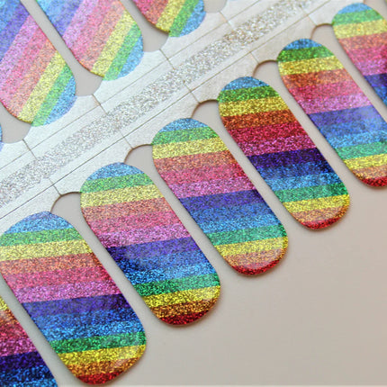 Candied Nails - Rainbow Glitter