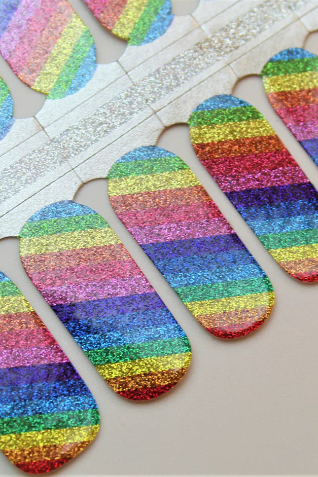Candied Nails - Rainbow Glitter