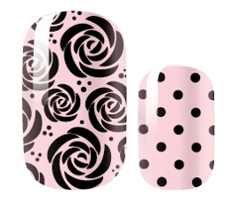 Candied Nails - Pink Rose Dots