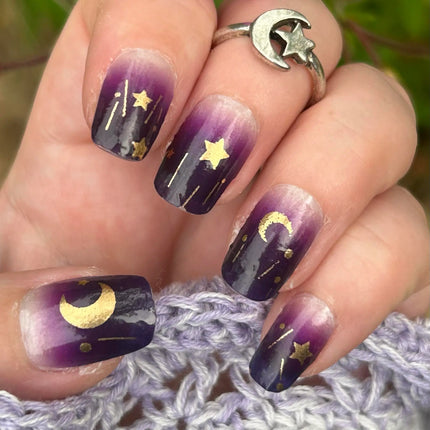 Candied Nails - Nail Sticker - Purple Skies