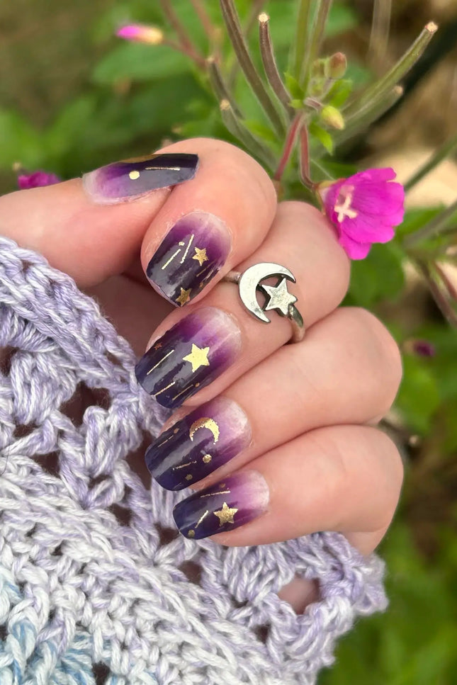 Candied Nails - Nail Sticker - Purple Skies