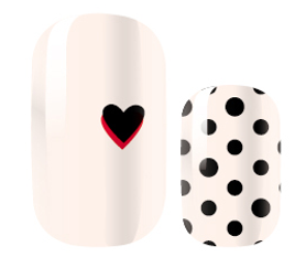 Candied Nails - Nail Sticker - Polka Dot Hearts