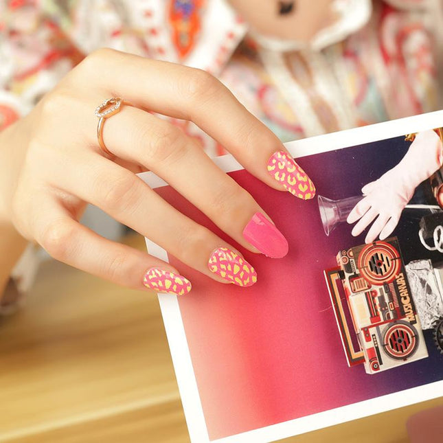 Candied Nails - Nail Sticker - Orange Pink