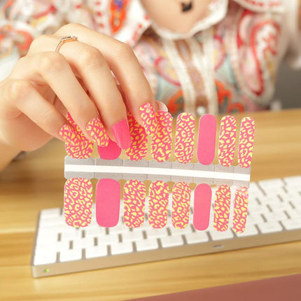 Candied Nails - Nail Sticker - Orange Pink