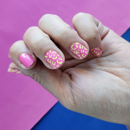 Candied Nails - Nail Sticker - Orange Pink