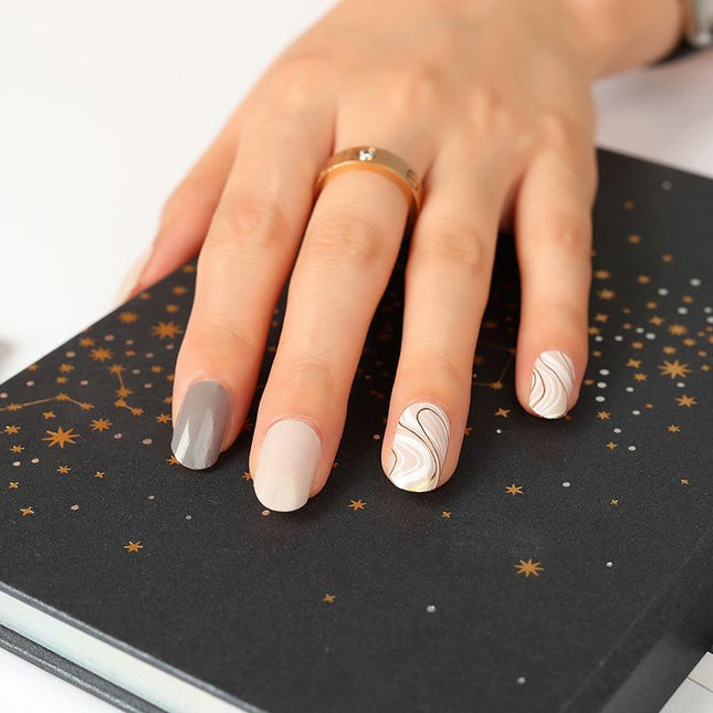 Candied Nails - Nail Sticker - Golden Swirl