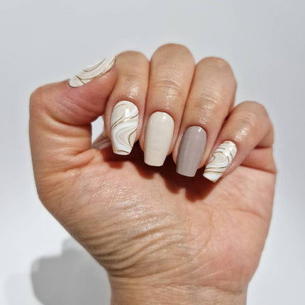 Candied Nails - Nail Sticker - Golden Swirl