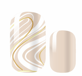 Candied Nails - Nail Sticker - Golden Swirl