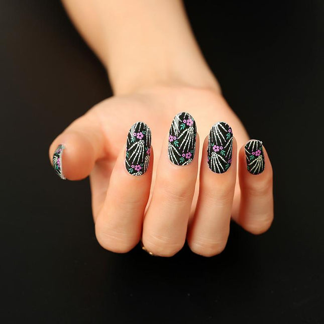 Candied Nails - Halloween Skeleton