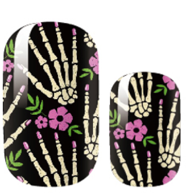 Candied Nails - Halloween Skeleton