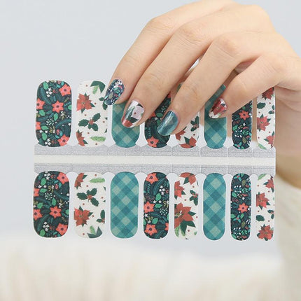 Candied Nails - Nail Sticker - Christmas Poinsettia
