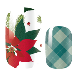 Candied Nails - Nail Sticker - Christmas Poinsettia
