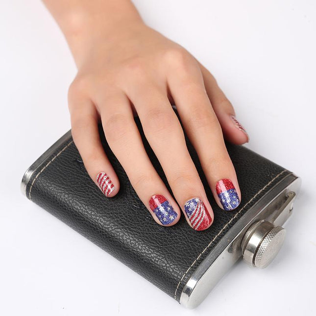 Candied Nails - Nail Sticker - Red White & Blue