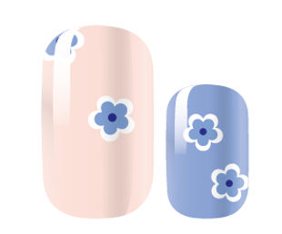 Candied Nails - Nail Sticker - Little Blue Daisy