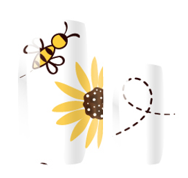 Candied Nails - Nail Sticker - Honey Bee