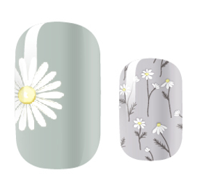 Candied Nails - Nail Sticker - White Daisy Days