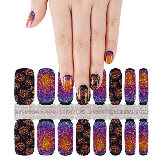 Candied Nails - Nail Sticker - Pumpkin Glitter