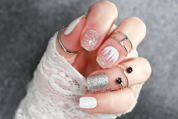 Candied Nails - Nail Sticker - Snowy Glitter