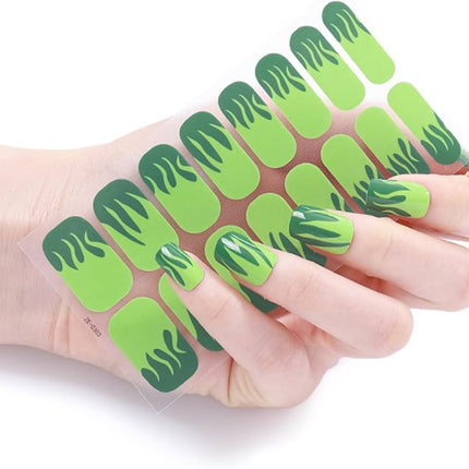 Candied Nails - Nail Sticker - Green Slime Gel Nails