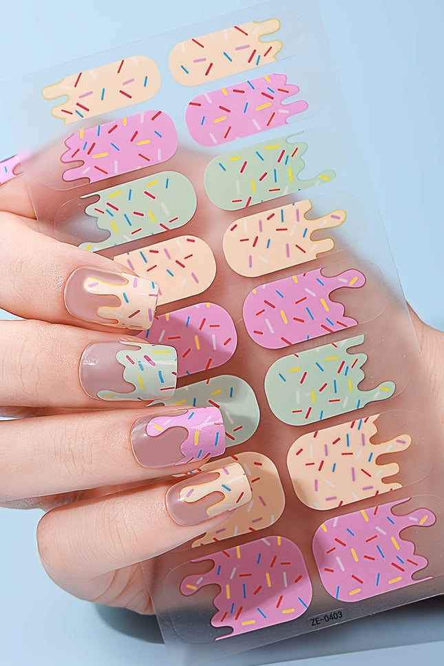 Candied Nails - Nail Sticker - Popsicle Gel Nails