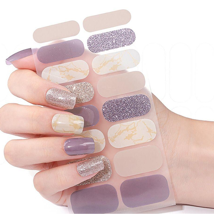 Candied Nails - Nail Sticker - Golden Shimmer Gel Nails