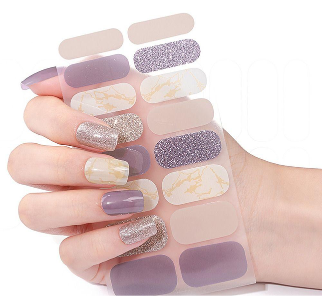 Candied Nails - Nail Sticker - Golden Shimmer Gel Nails
