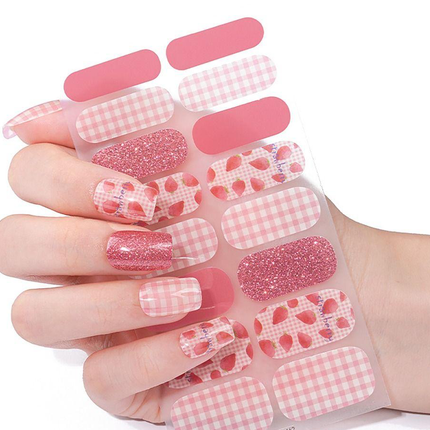 Candied Nails - Nail Sticker - Strawberry Gel Nails