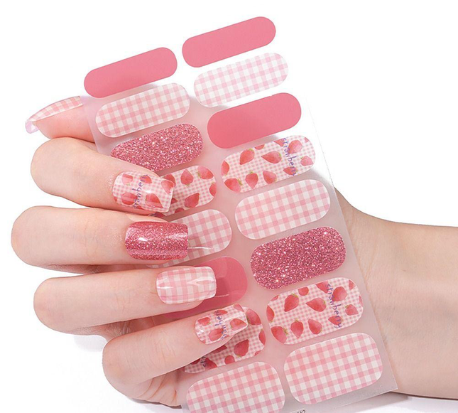 Candied Nails - Nail Sticker - Strawberry Gel Nails